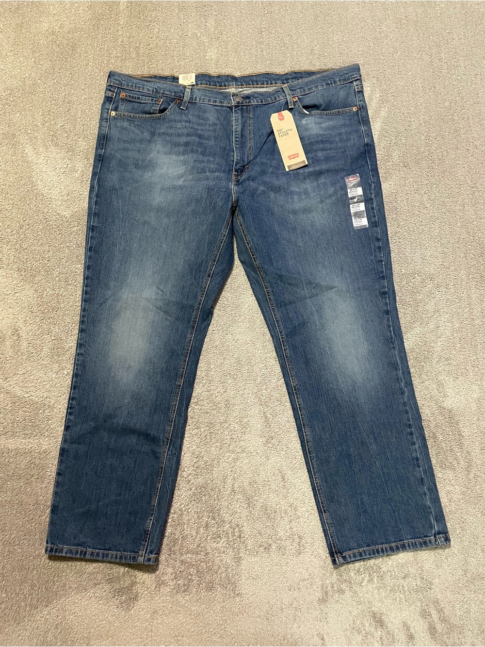 Levi’s 541 Jeans Men’s 48x32 Athletic Taper Stretch Blue NEW NWT